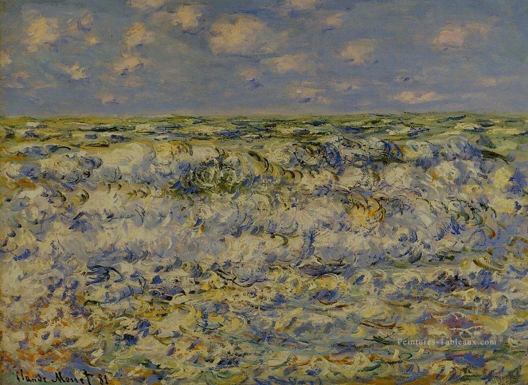 Des vagues qui cassent Claude Monet Peintures à l'huile